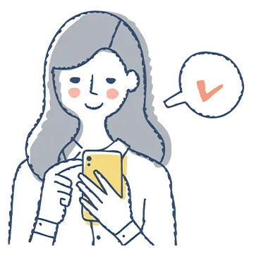 データマッチング型の結婚相談所を表すイラスト